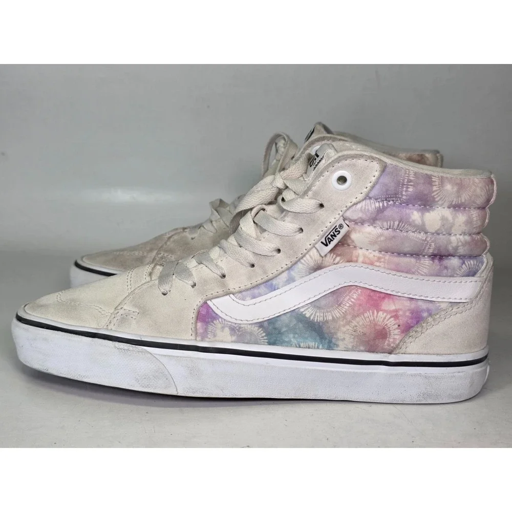 Vans‎ Filmore Hi Heart Tie Dye Women's Sneakers Size 8.5 High Top Suede Shoes